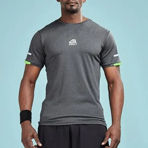 Sleeve Stripe Color Accent Compression Shirt