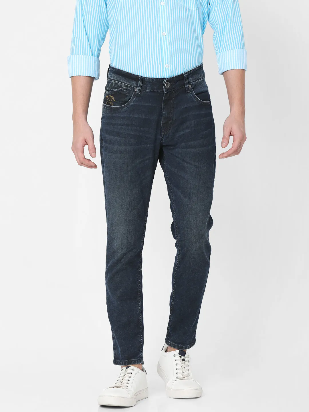 Spykar Blue Slim Fit Jeans For Mens