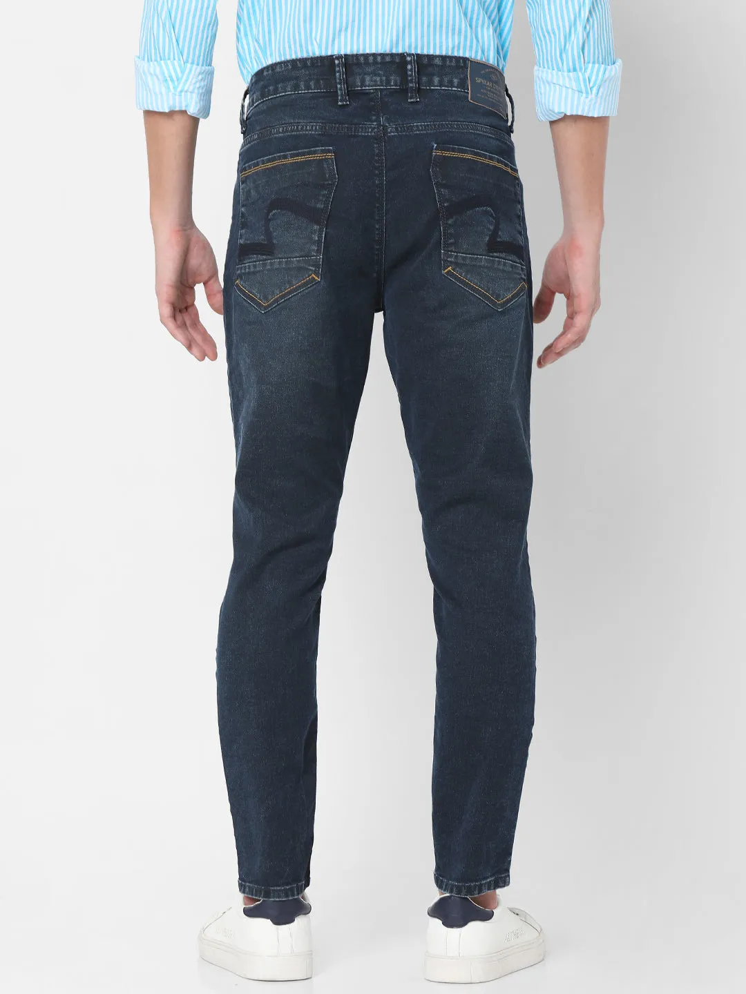 Spykar Blue Slim Fit Jeans For Mens