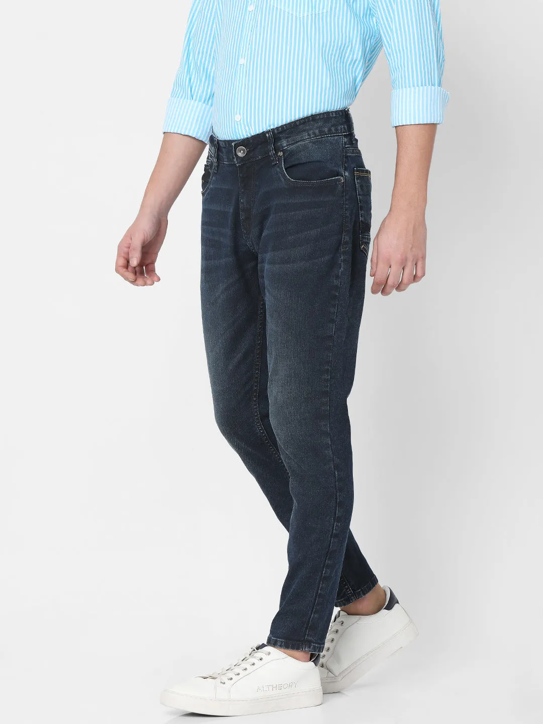 Spykar Blue Slim Fit Jeans For Mens