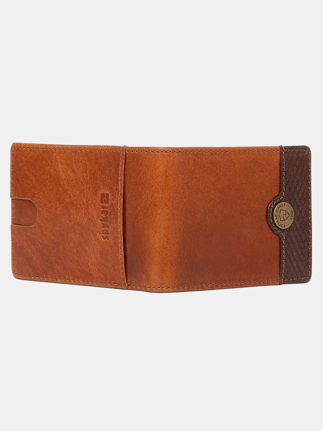 Spykar Men Brown Leather Money Clips