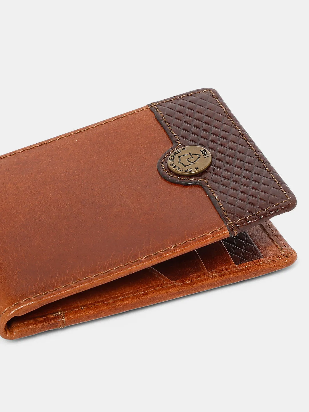 Spykar Men Brown Leather Money Clips