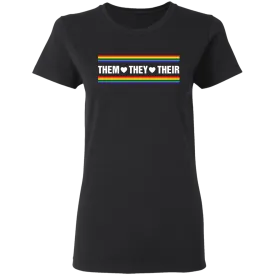 Them They Their Shirt LGBTQ Gifts for Women