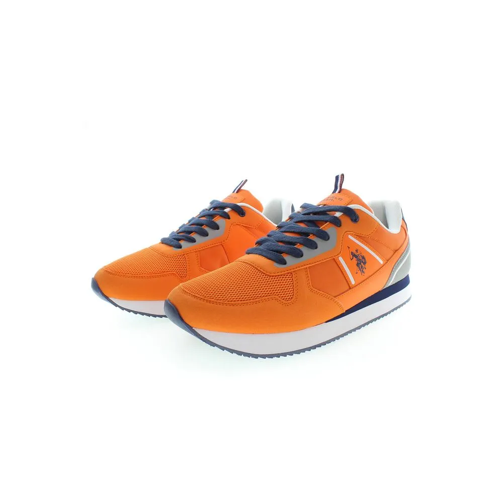 U.S. POLO ASSN. Orange Polyester Men Sneaker