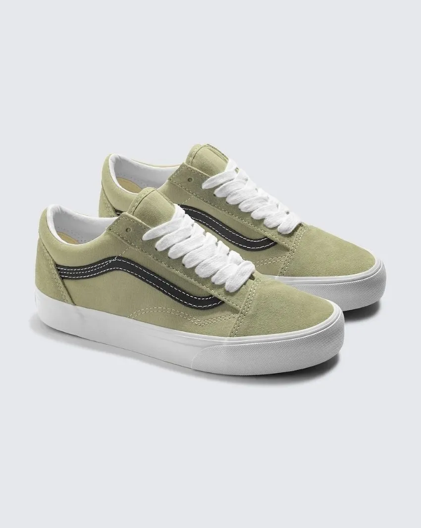 VANS MEN'S OLD SKOOL ELM GREEN SNEAKER SHOES