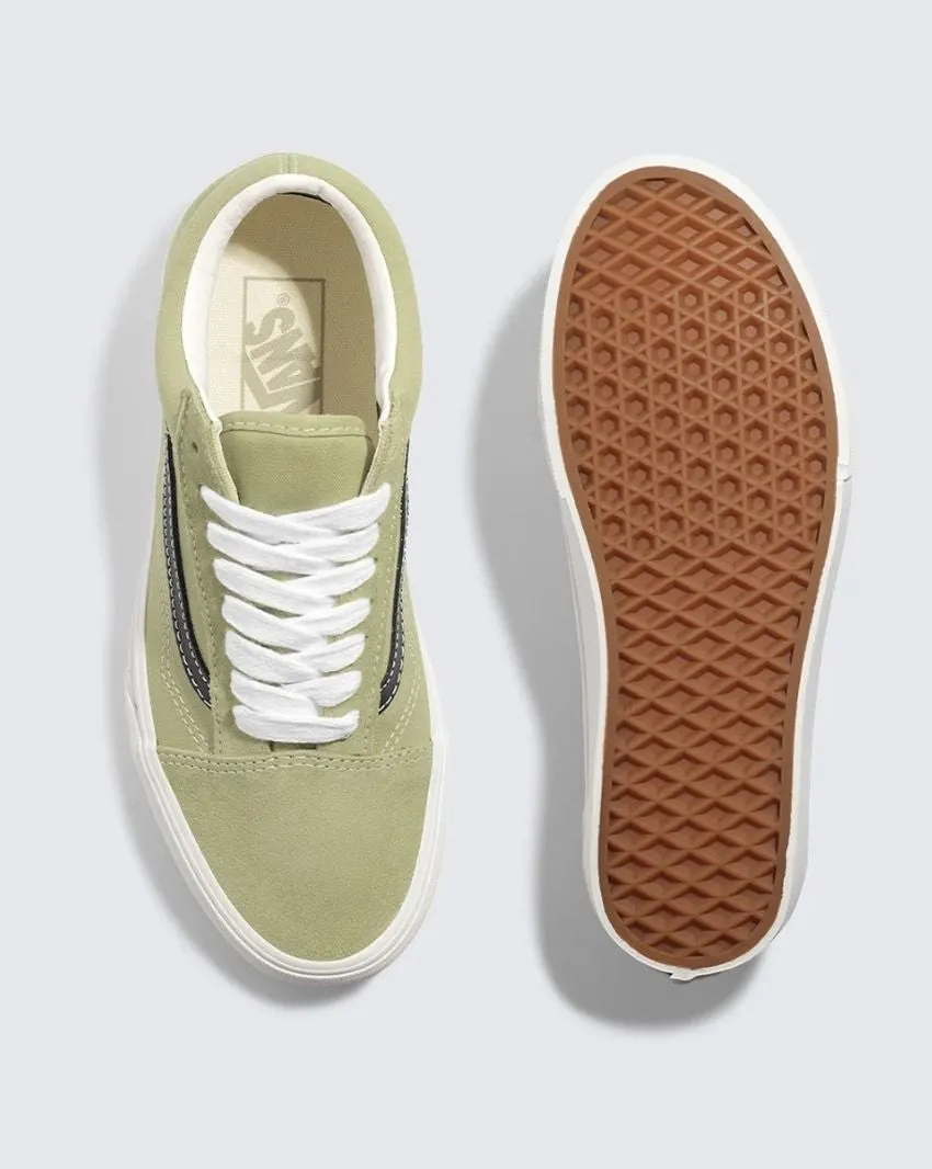 VANS MEN'S OLD SKOOL ELM GREEN SNEAKER SHOES