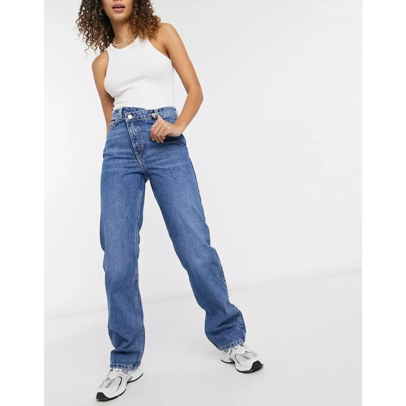 WD Skew Split Hem Jeans