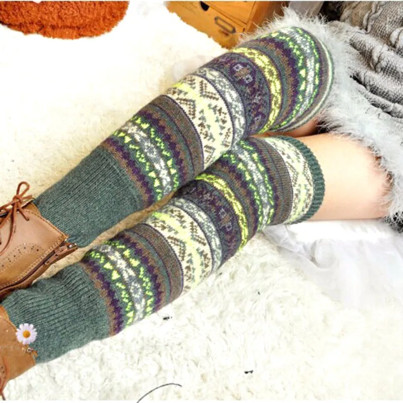 Winter Knit Long Socks