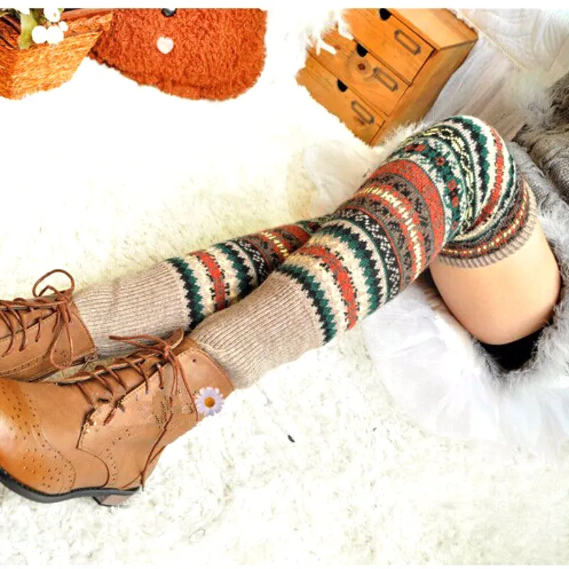 Winter Knit Long Socks