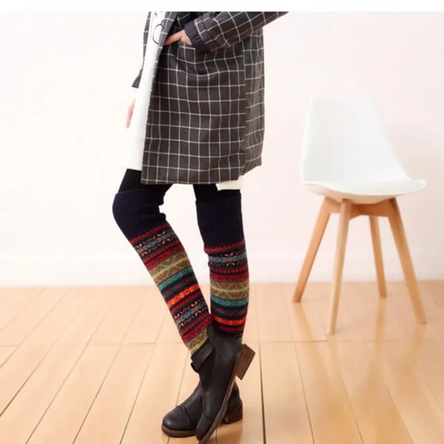 Winter Knit Long Socks