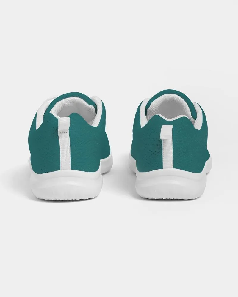 Womens Sneakers - Canvas Running Shoes, Teal Green