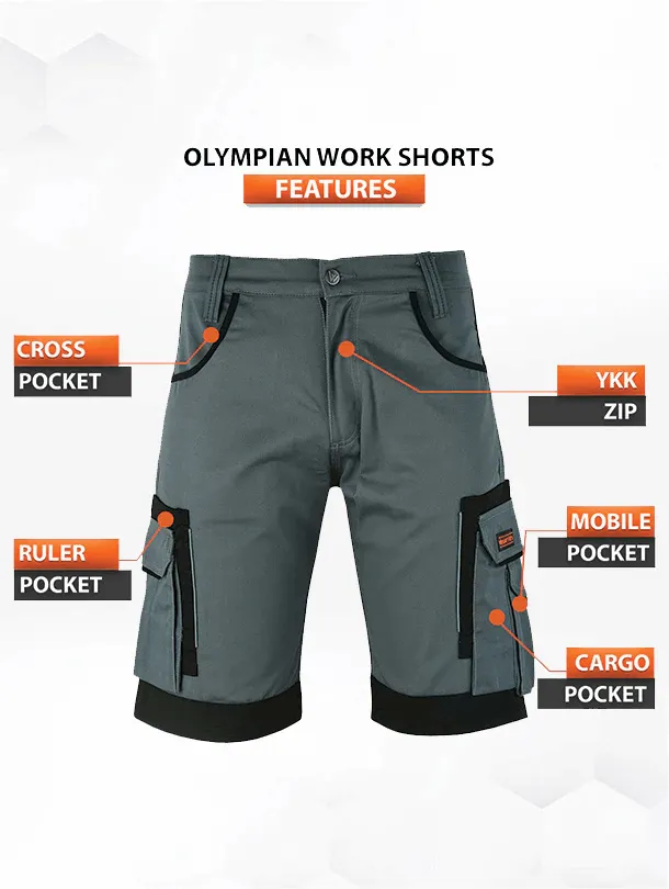 WrightFits Olympian Work Shorts - OPWS