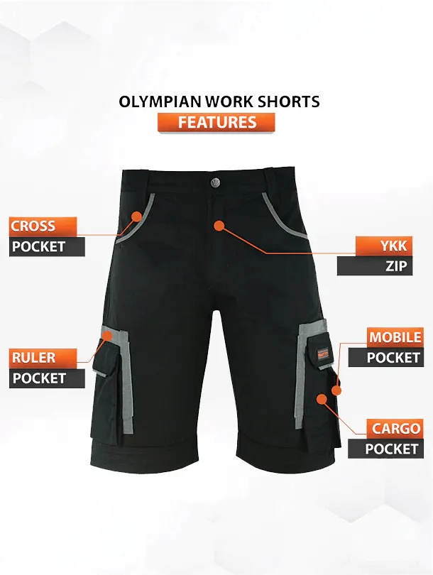 WrightFits Olympian Work Shorts - OPWS